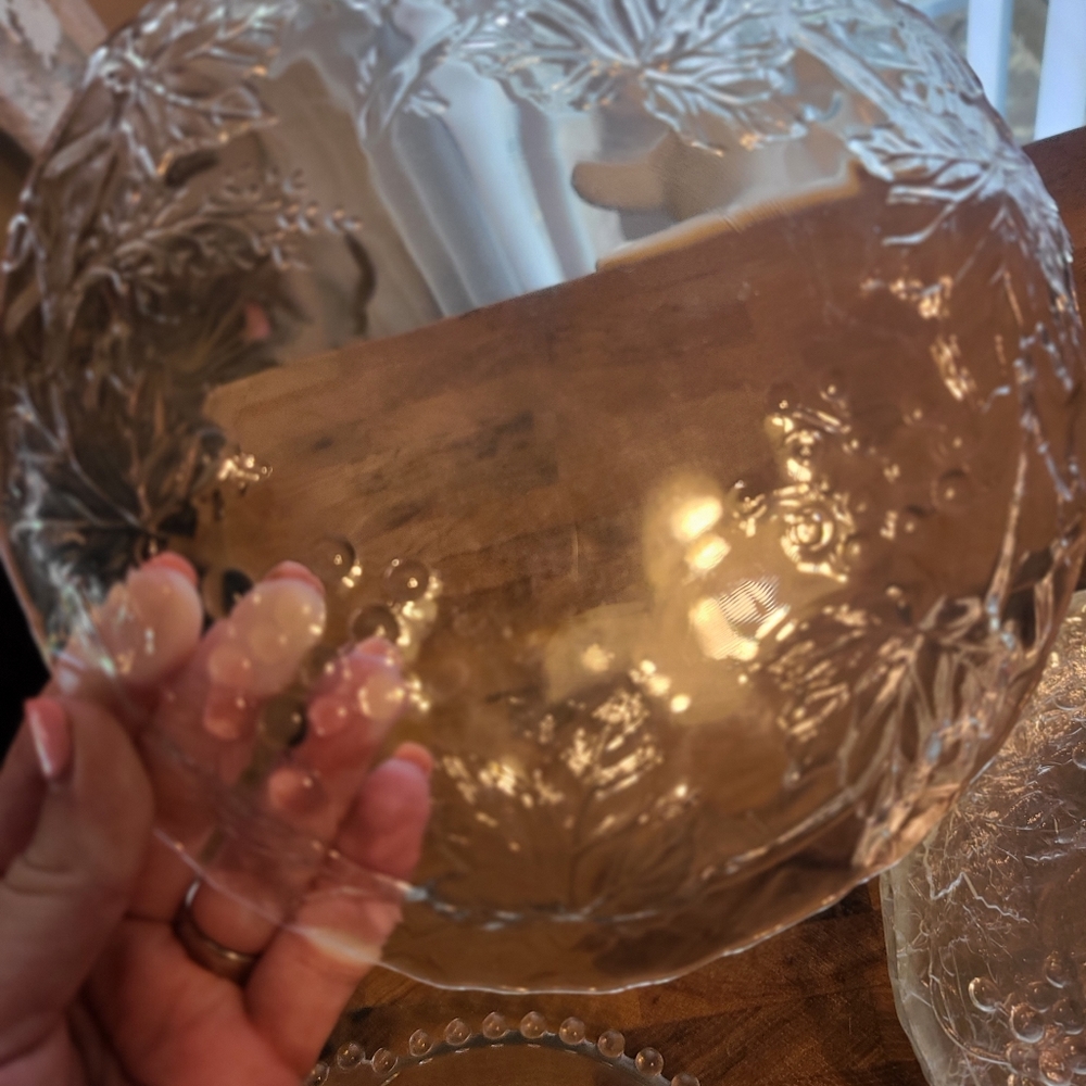Glass Bowls and saucer plates